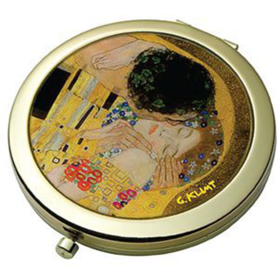 The Kiss - Klimt Pocket Mirror image 0